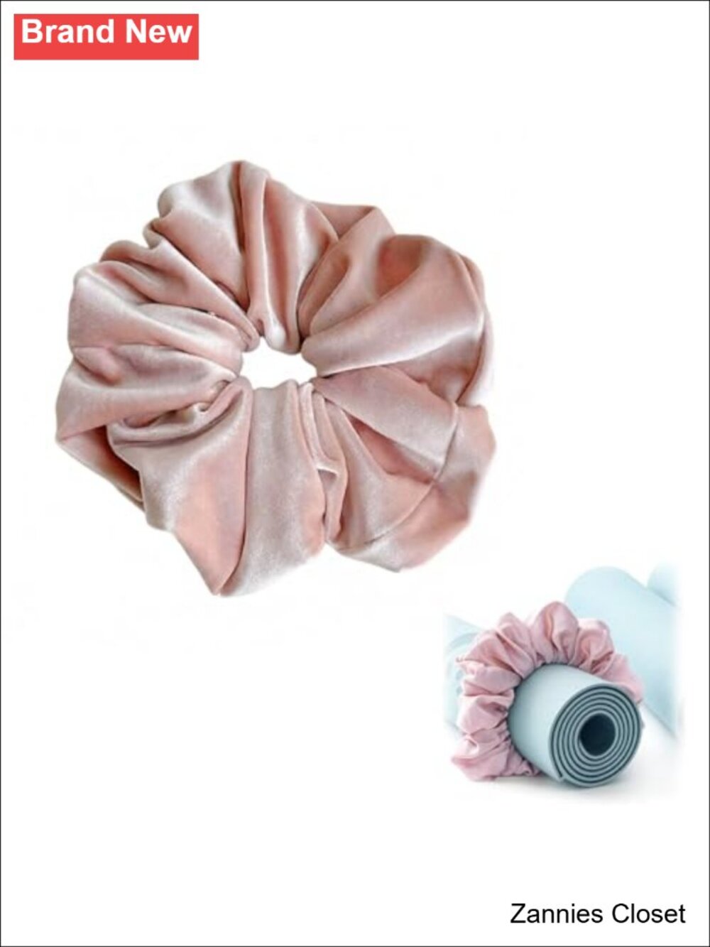 ✨ Yoga Mat Scrunchie Strap for Carrying, Durable Stretchable Mat Band, Compact